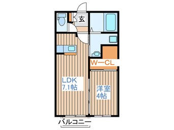 間取図 アルカディ大手町Ⅳ