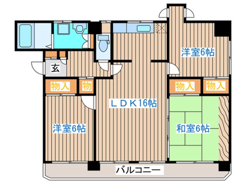 間取図 ハウス米ケ袋三丁目
