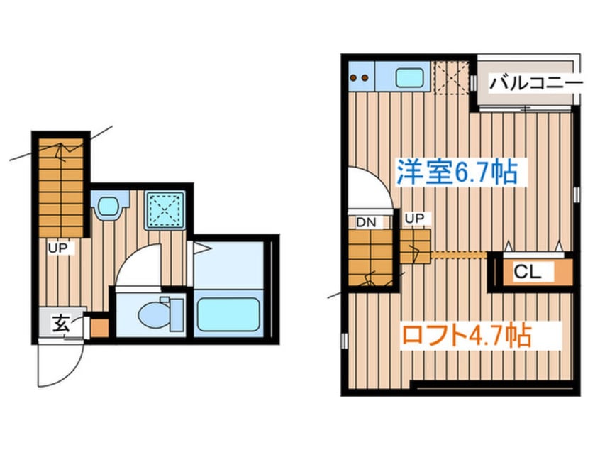 間取図 RIZEST　東照宮
