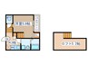 グランヴィスタ原町 1Kの間取り