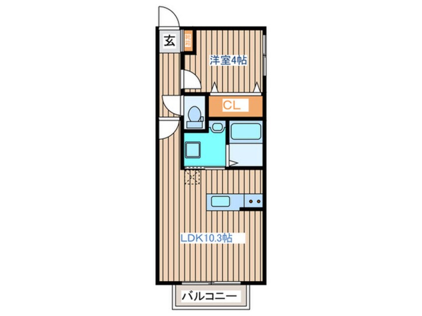 間取図 アスコット若林