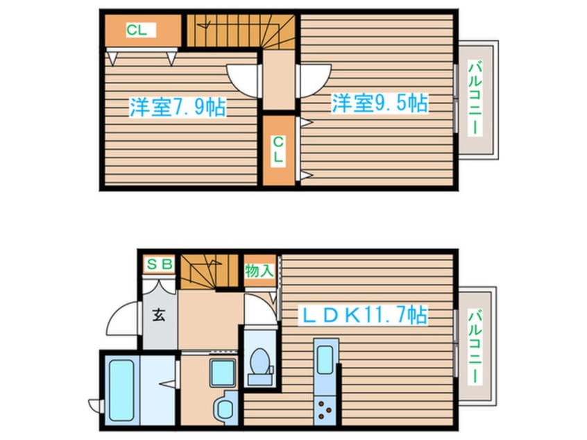 間取図 メゾン・ド・クロシェット