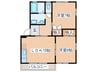 銀杏館 2LDKの間取り