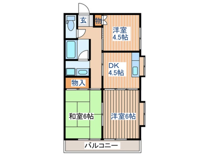 間取図 レジデンスカトウ Ⅱ