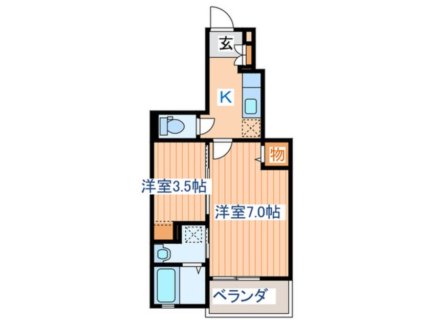 間取図 コリーヌⅠ