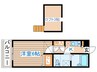 カサデ白萩 1Kの間取り