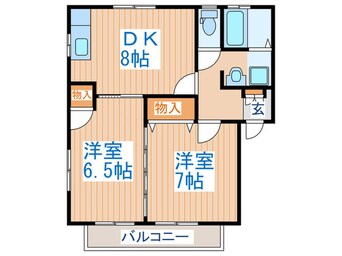 間取図 コーポまつもと