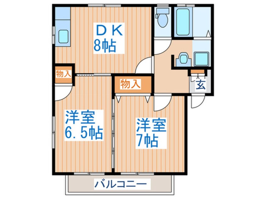 間取図 コーポまつもと