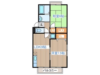間取図 セジュール大町