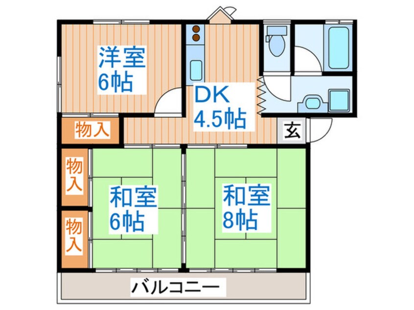 間取図 憲光荘Ⅱ