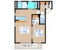 リアン上杉 1LDKの間取り