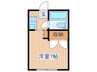 クレール小林 1Rの間取り