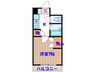 仙台旭ヶ丘ハウス 1Kの間取り