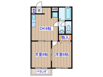 間取図 ブランコートⅡ