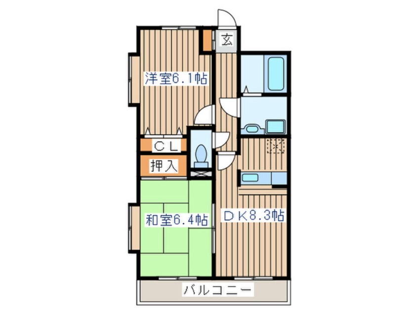 間取図 プラ－ナ泉中央