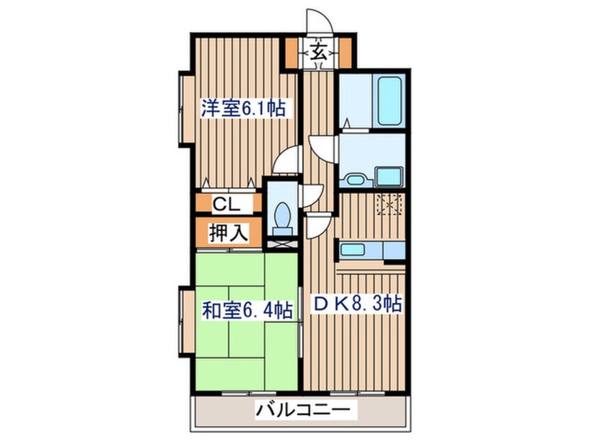 間取図 プラ－ナ泉中央