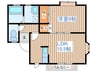 グランドハイツ南中山 1LDKの間取り