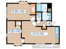SDハイツ古城B棟 2LDKの間取り