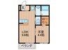 クレストⅢ 1LDKの間取り