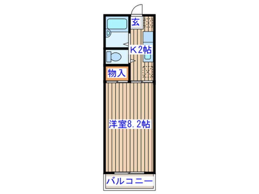 間取図 コーポジャストファイブ