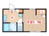 メゾン後藤 1Kの間取り