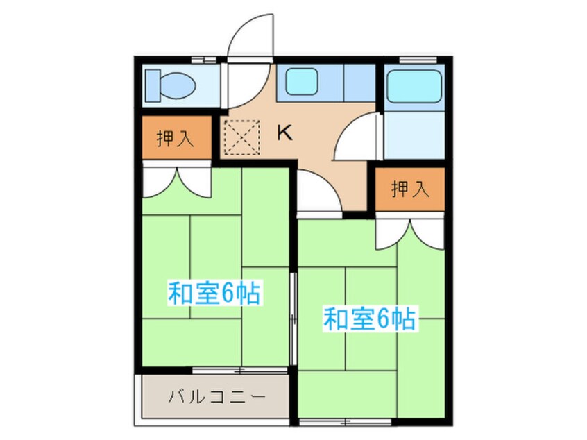 間取図 コーポ水の森