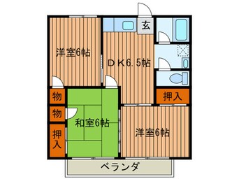 間取図 コーポ末広