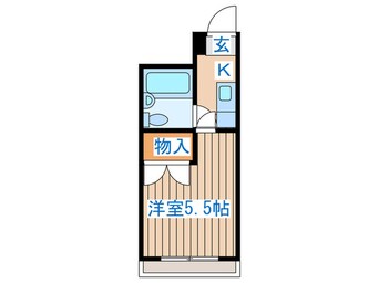 間取図 プレステージ横田