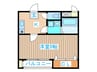 フォンモンテーニュ 1Kの間取り