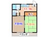 コ－ポアンデルセンⅠ 2Kの間取り