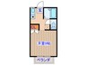 グランデュールパピヨンＢ棟 1Rの間取り