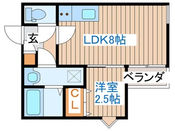 間取図 RSキャスバルクォーレ榴ヶ岡