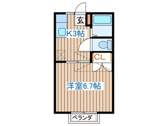 間取図 コーポグリーン