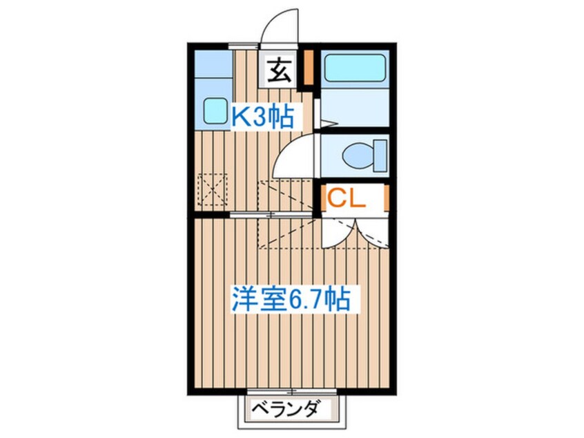 間取図 コーポグリーン