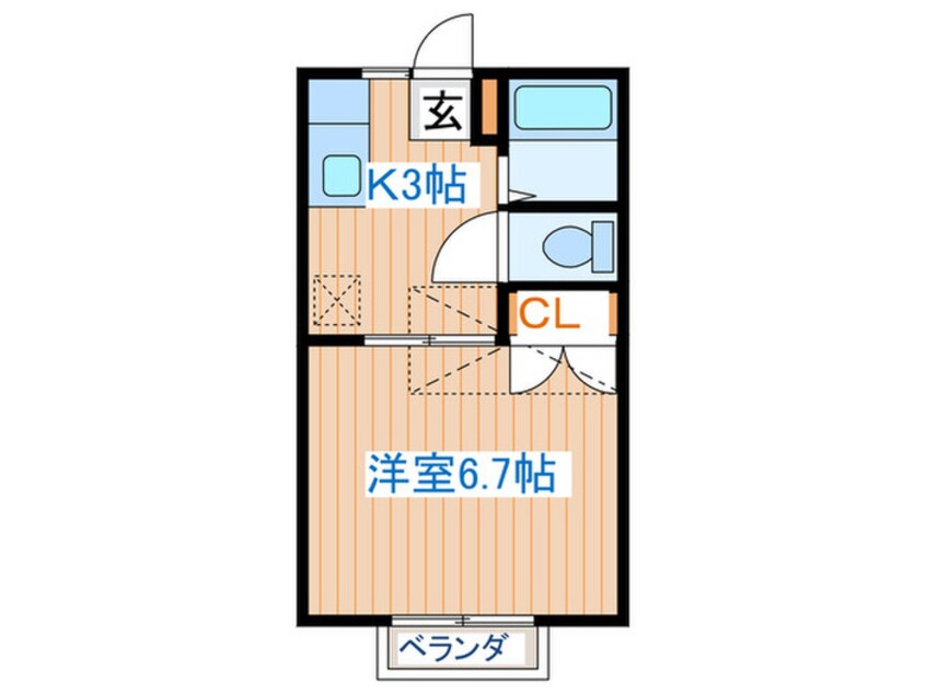 間取図 コーポグリーン