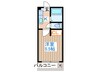佐忠アパート 1Kの間取り