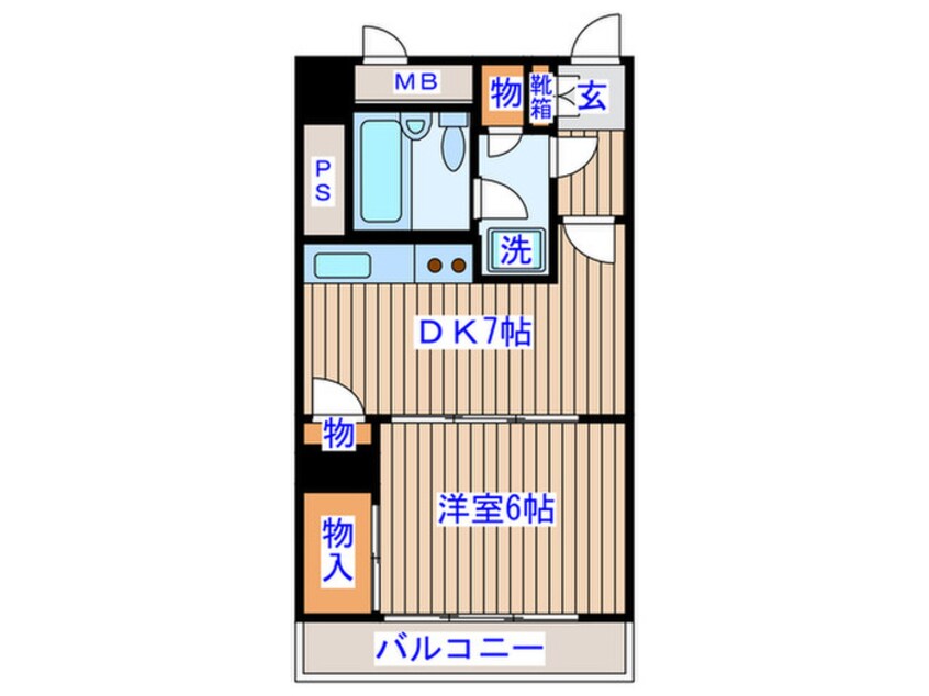 間取図 ﾗｲｵﾝｽﾞﾏﾝｼｮﾝ青葉通(907)