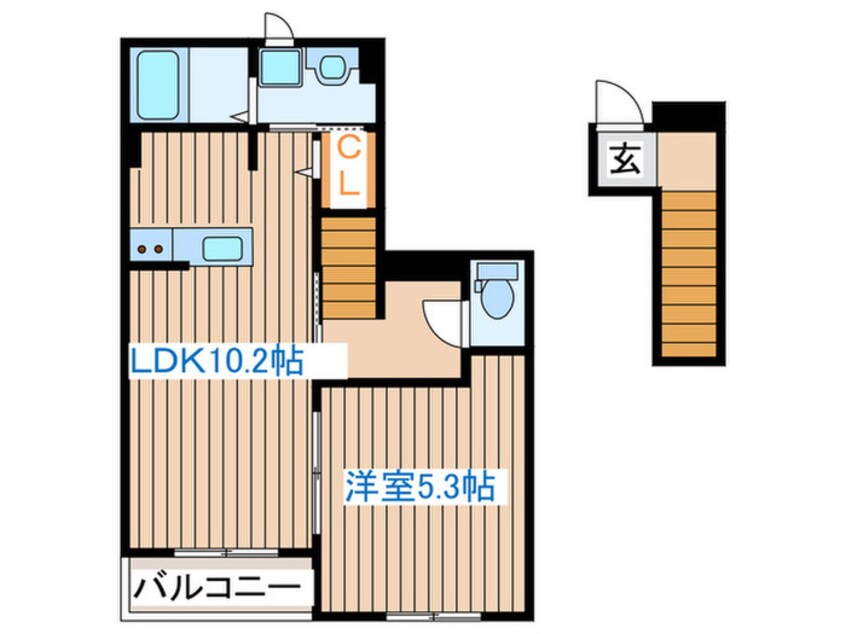 間取図 セピア