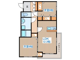 間取図 アビタ21荒井