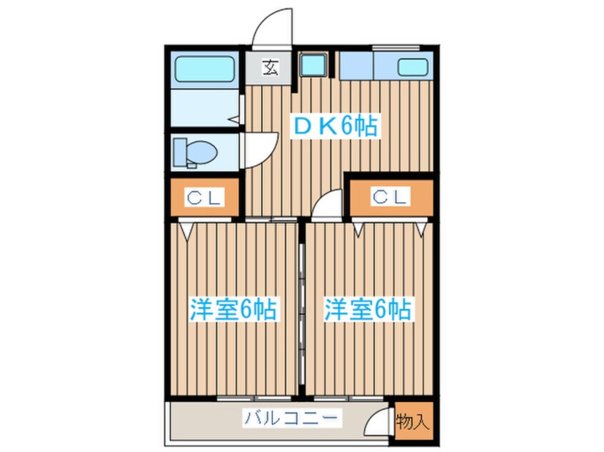 間取図 ロッキーハイツ