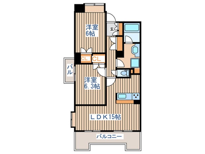 間取り図 東仙台六番館