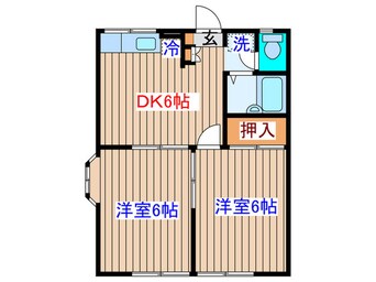 間取図 メイプルヒルズⅡ