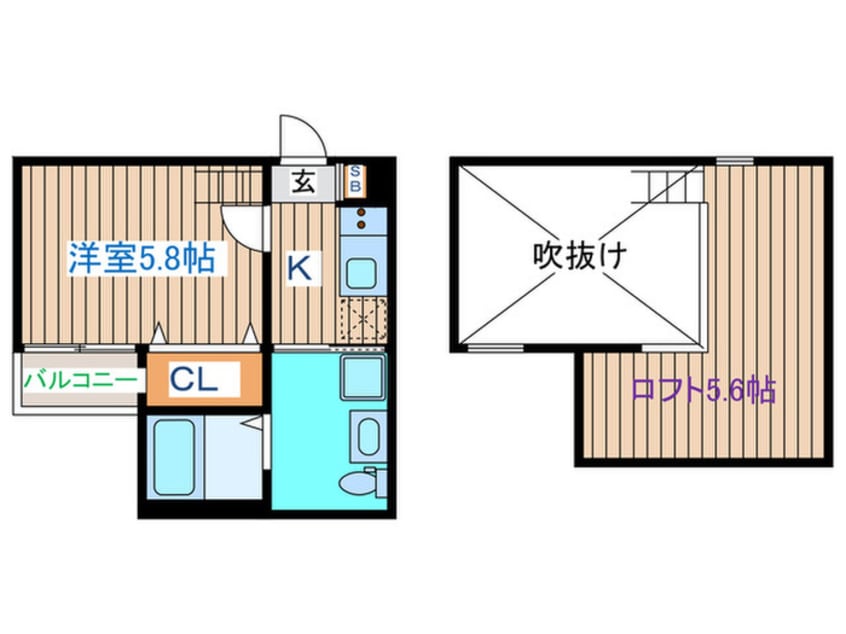 間取図 ロイヤルブルー