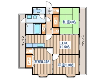 間取図 ファロス東住