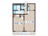 パームクレスト高森 1LDKの間取り