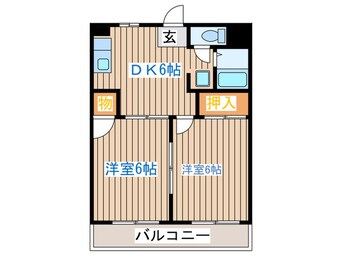 間取図 クレシア長町