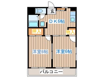 間取図 クレシア長町