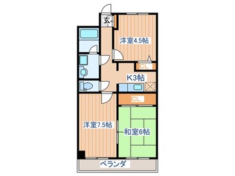 間取図 クオーレ白鳥