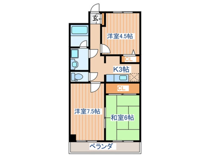 間取図 クオーレ白鳥