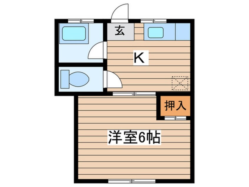 間取図 コーポグリーンライトＢ棟